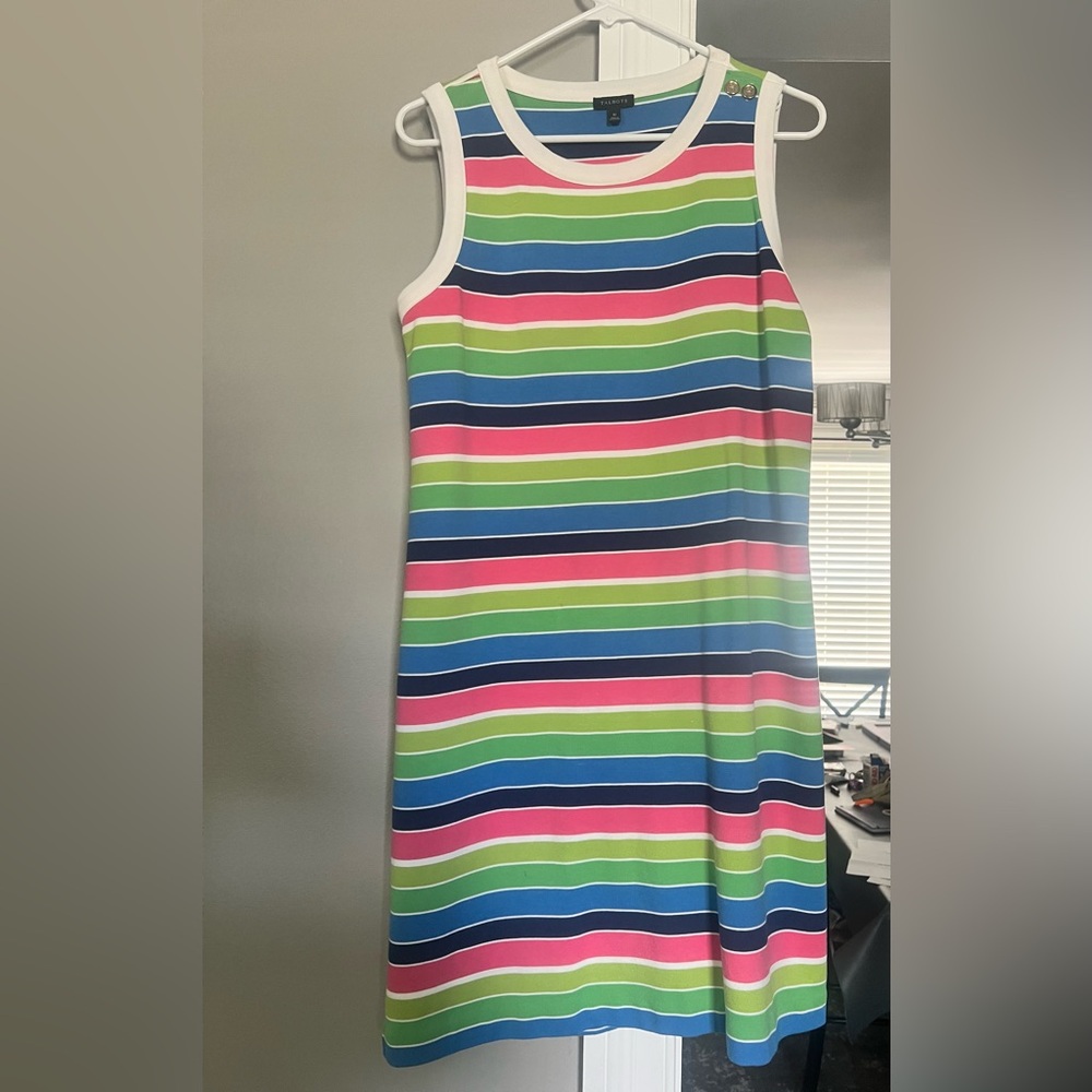 Talbots Multicolor Striped Knit Dress